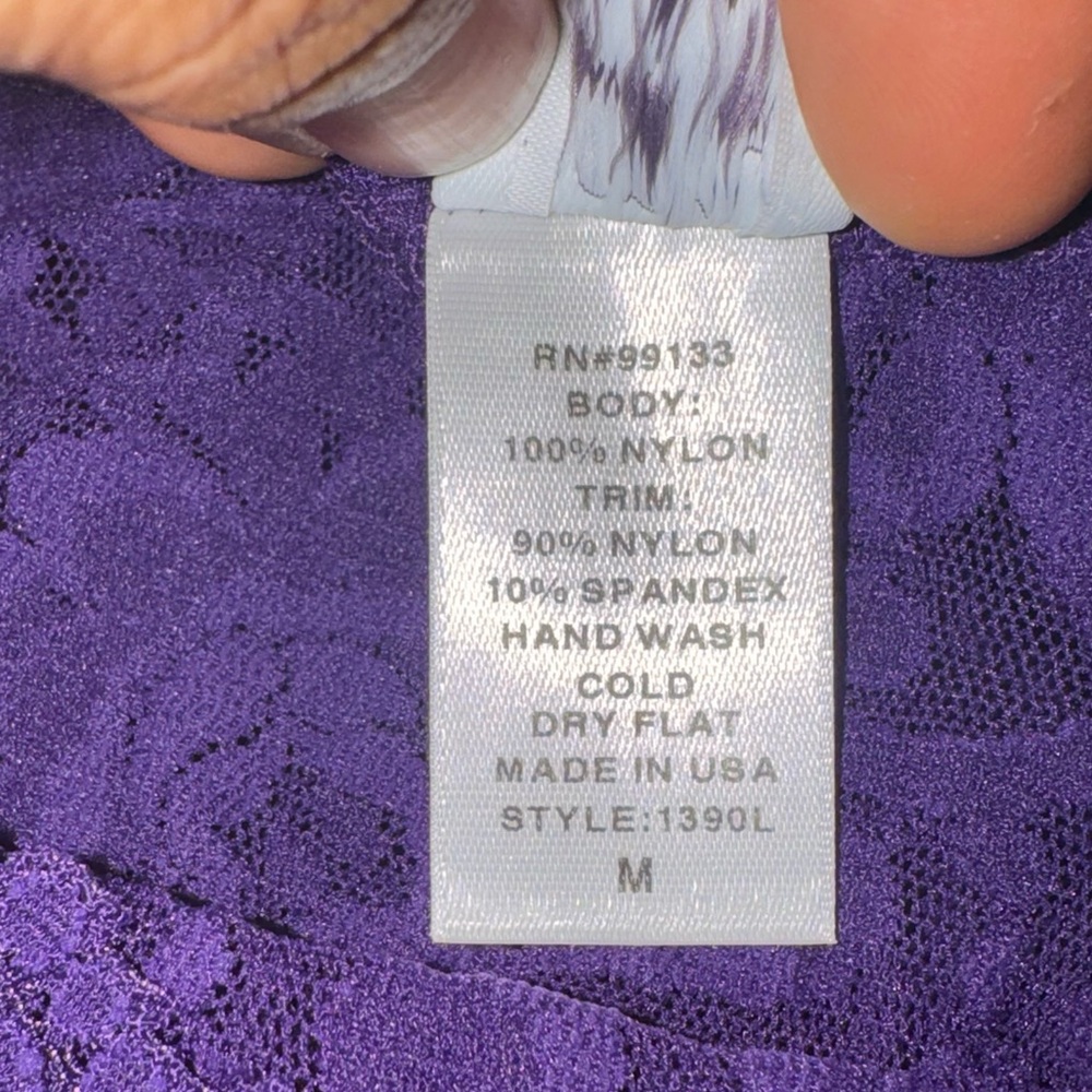 New Hanky Panky Classic Signature Lace Camisole Size Medium Unlined Purple Lace - Picture 4 of 8